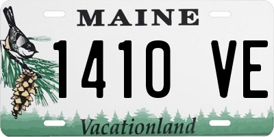 ME license plate 1410VE