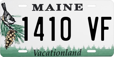 ME license plate 1410VF