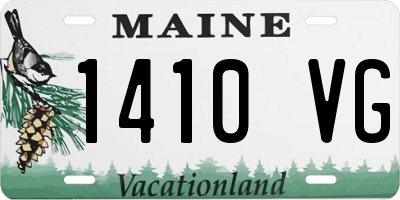 ME license plate 1410VG