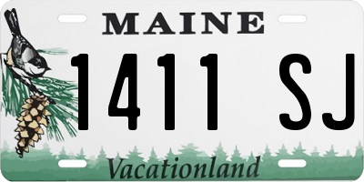 ME license plate 1411SJ