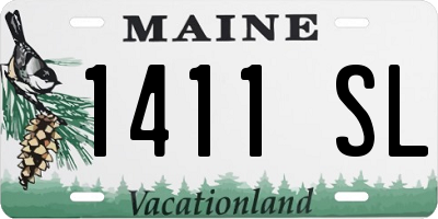 ME license plate 1411SL