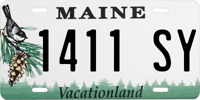 ME license plate 1411SY