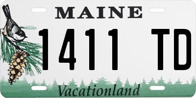ME license plate 1411TD