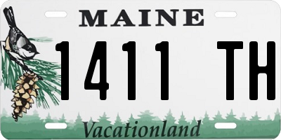 ME license plate 1411TH
