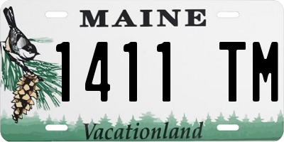 ME license plate 1411TM