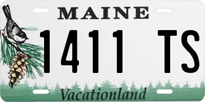 ME license plate 1411TS