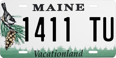 ME license plate 1411TU