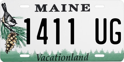 ME license plate 1411UG