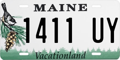 ME license plate 1411UY