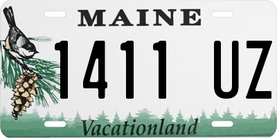 ME license plate 1411UZ