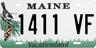 ME license plate 1411VF