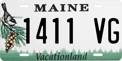 ME license plate 1411VG