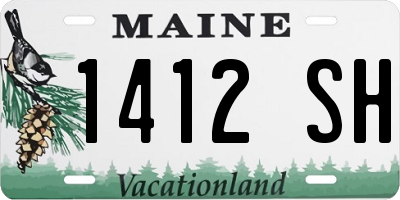 ME license plate 1412SH