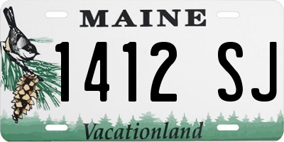 ME license plate 1412SJ