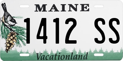 ME license plate 1412SS