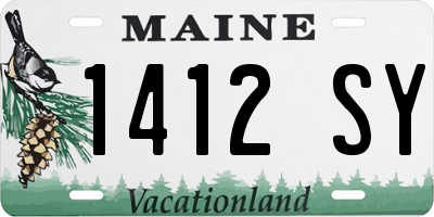 ME license plate 1412SY