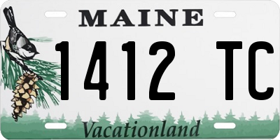 ME license plate 1412TC