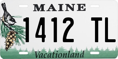 ME license plate 1412TL