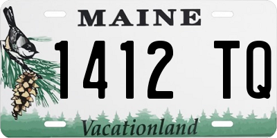 ME license plate 1412TQ