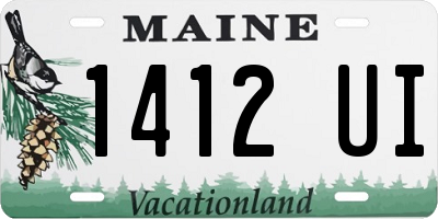 ME license plate 1412UI