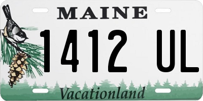 ME license plate 1412UL