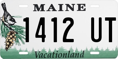 ME license plate 1412UT