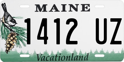 ME license plate 1412UZ