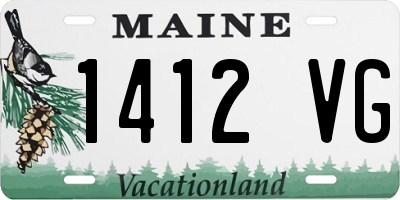 ME license plate 1412VG