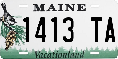 ME license plate 1413TA