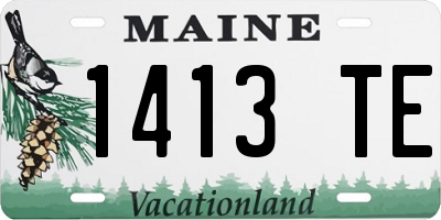 ME license plate 1413TE