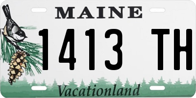 ME license plate 1413TH