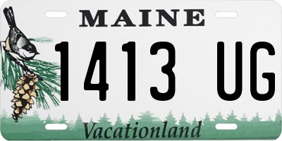 ME license plate 1413UG