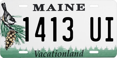 ME license plate 1413UI