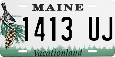 ME license plate 1413UJ