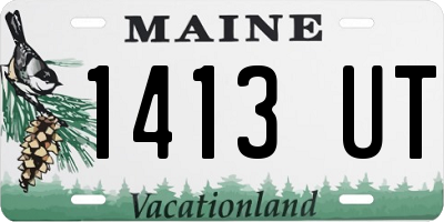 ME license plate 1413UT