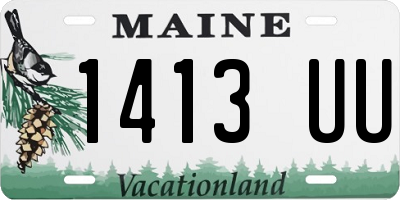 ME license plate 1413UU