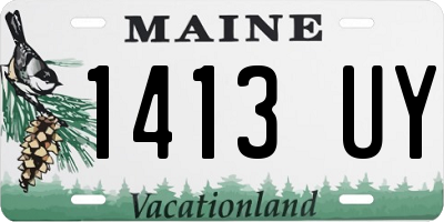 ME license plate 1413UY