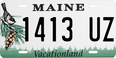 ME license plate 1413UZ