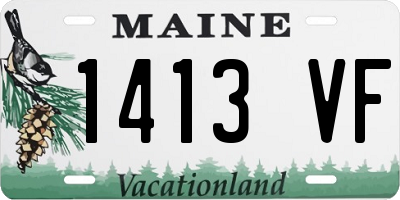 ME license plate 1413VF
