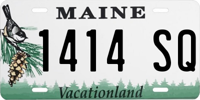 ME license plate 1414SQ
