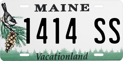 ME license plate 1414SS