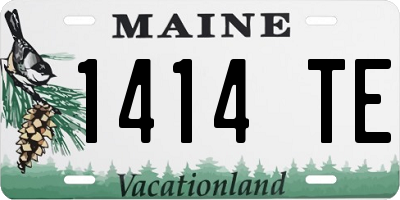 ME license plate 1414TE