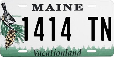 ME license plate 1414TN