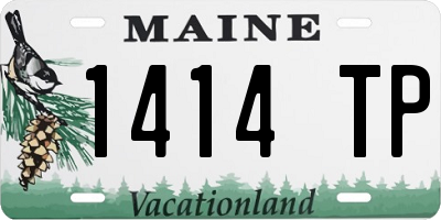 ME license plate 1414TP