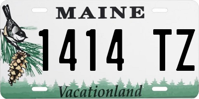 ME license plate 1414TZ