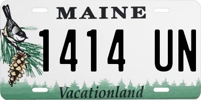ME license plate 1414UN