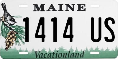 ME license plate 1414US