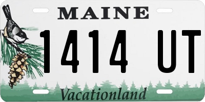 ME license plate 1414UT