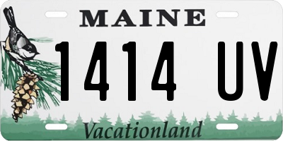 ME license plate 1414UV