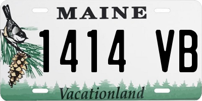 ME license plate 1414VB